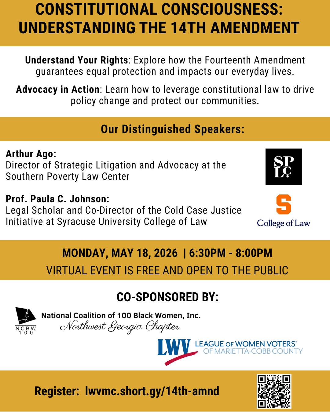 Constitutional Consciousness: Understanding the 14th Amendment
