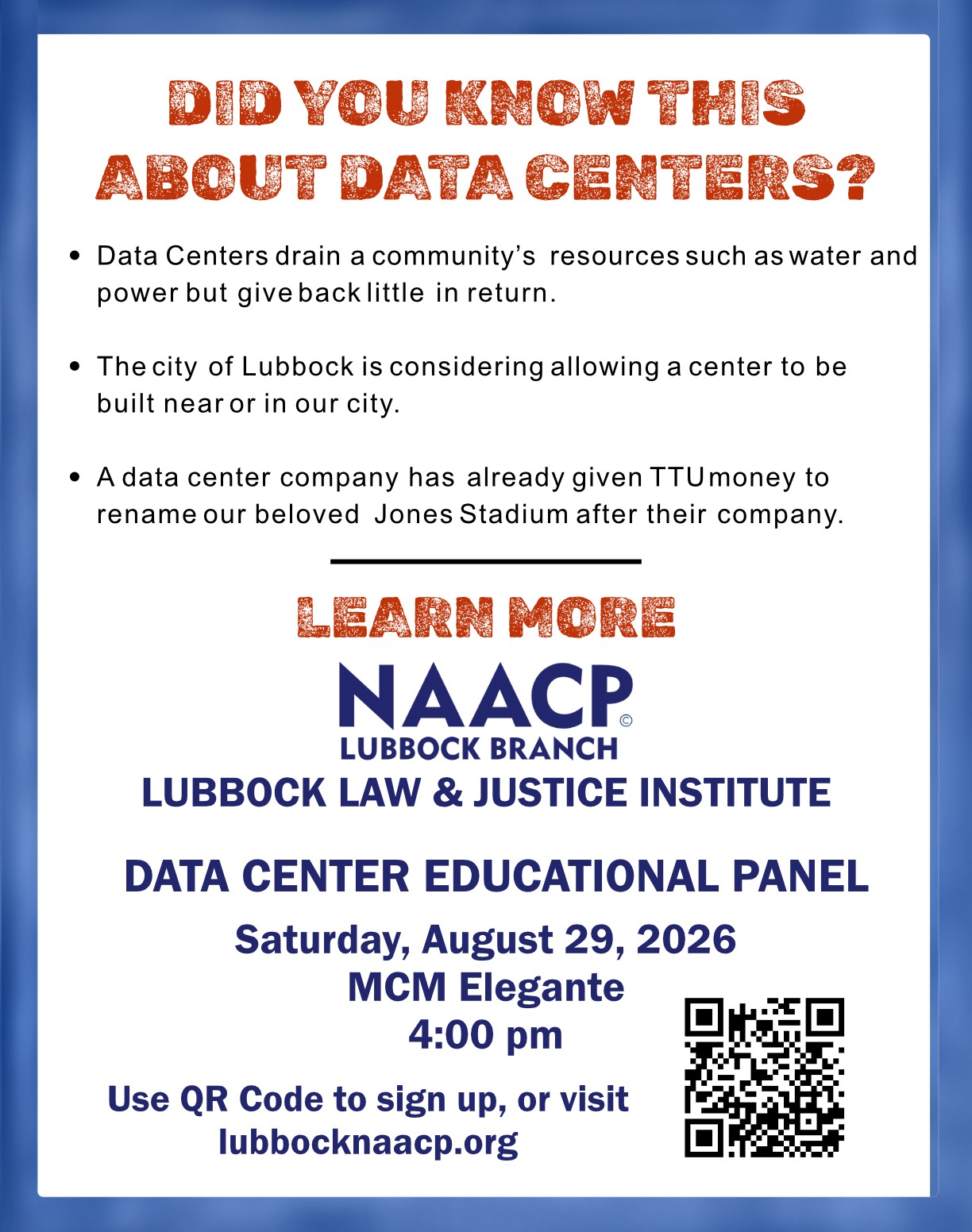 Data Center Educational Panel