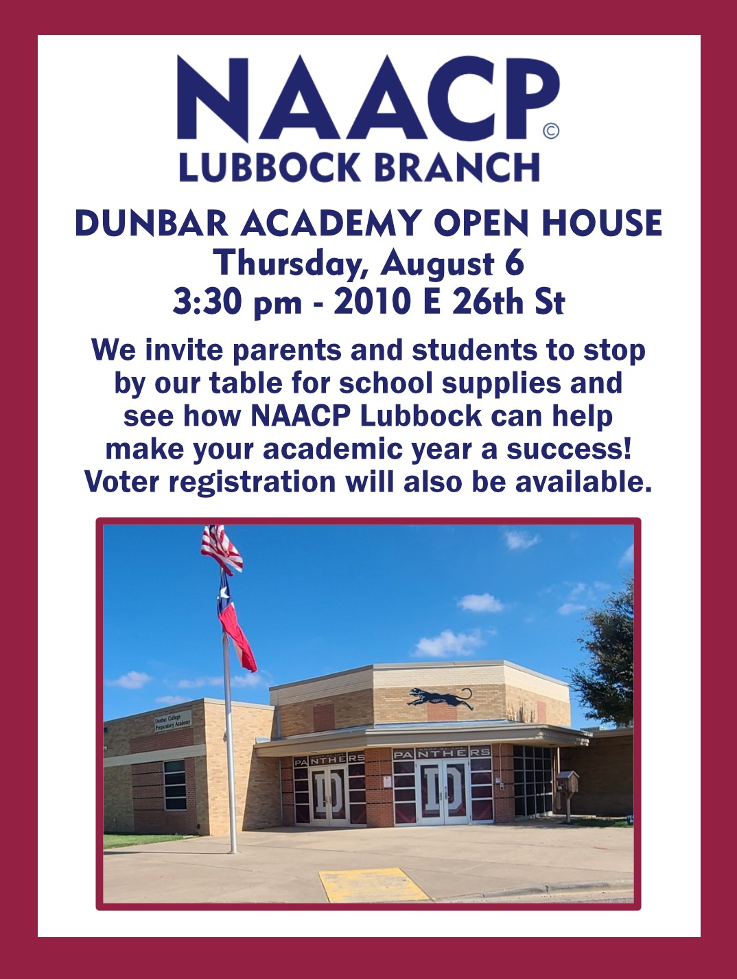Dunbar Academy Open House