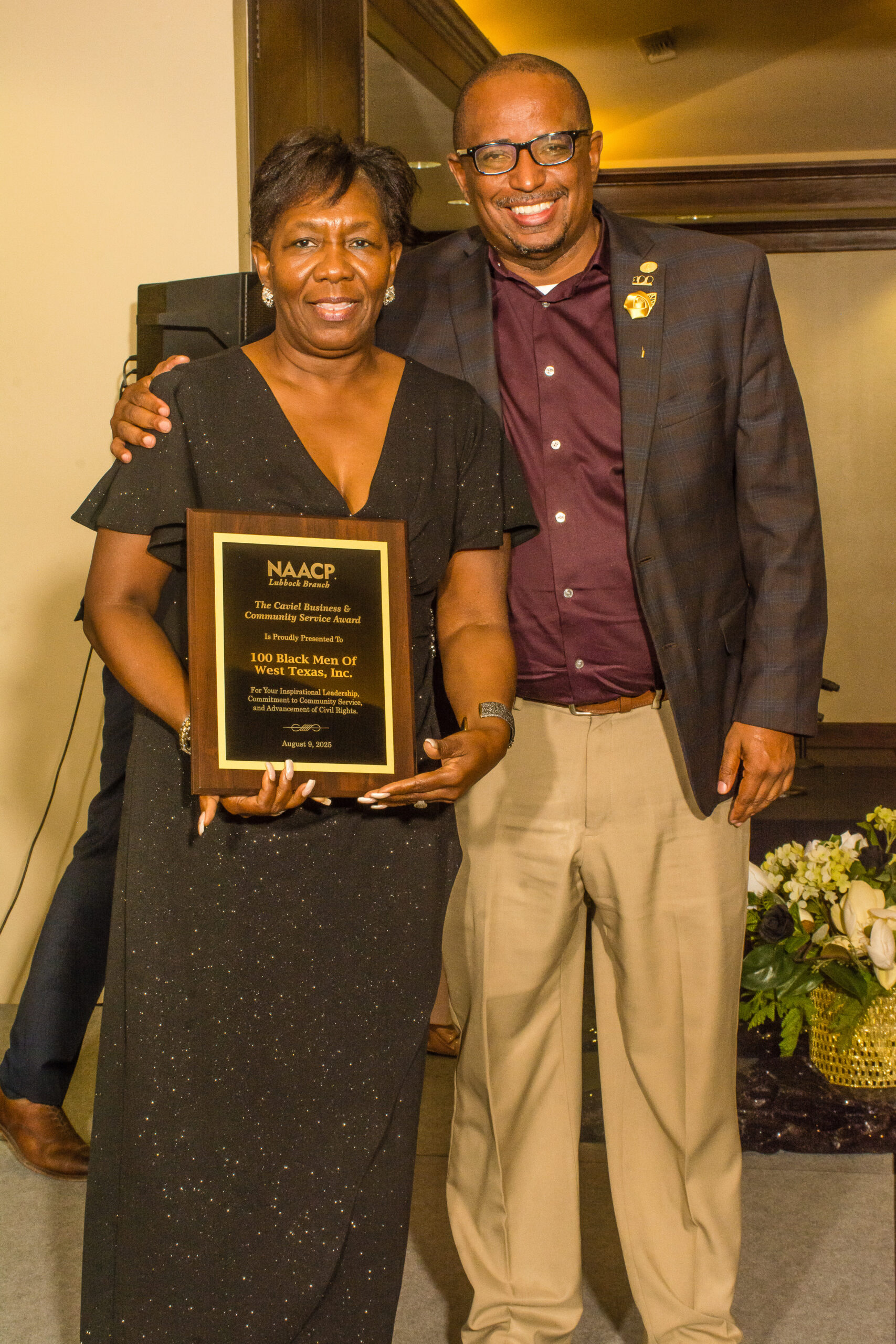 The Caviel Business & Community Service Award 100 Black Men of West Texas, Inc.